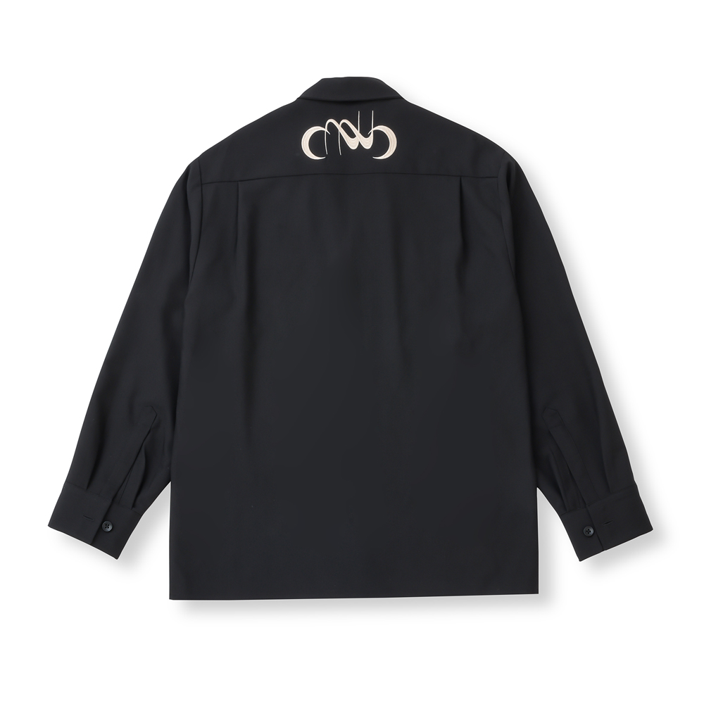 EMBROIDERY OC SHIRT(BLACK)