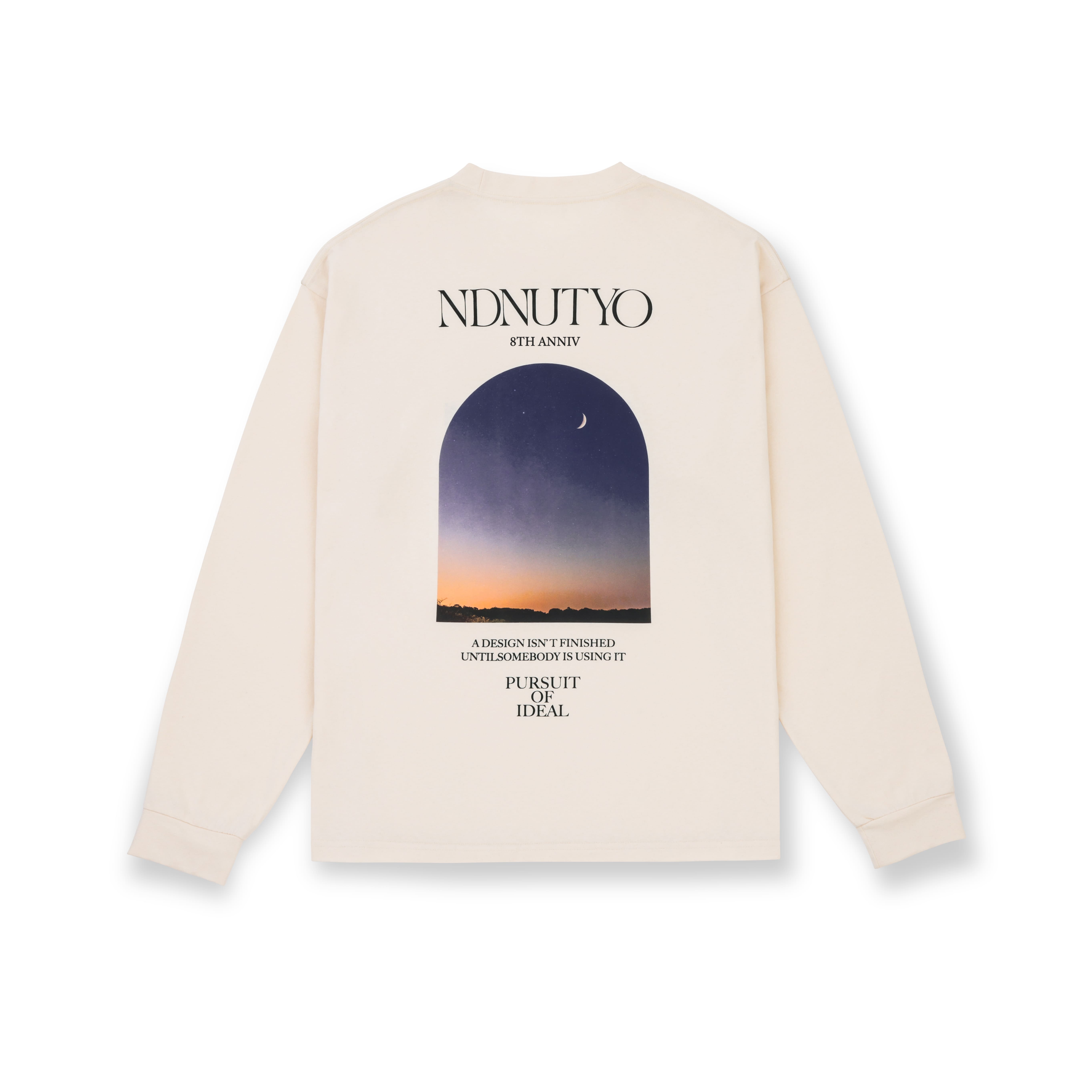 8TH ANNIV LONG SLEEVE TEE "LAST HEAVEN" / OFF WHITE