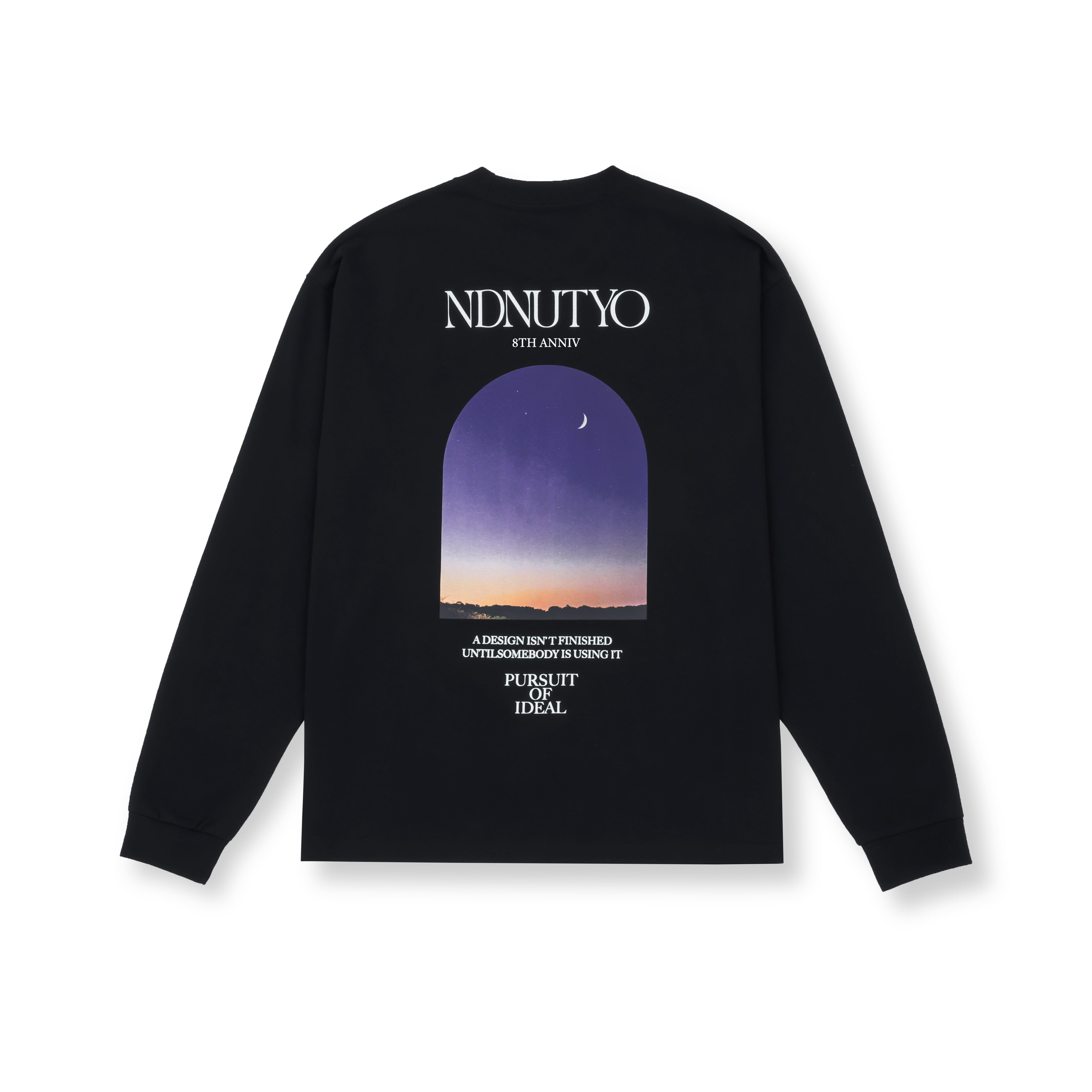 8TH ANNIV LONG SLEEVE TEE "LAST HEAVEN" / BLACK