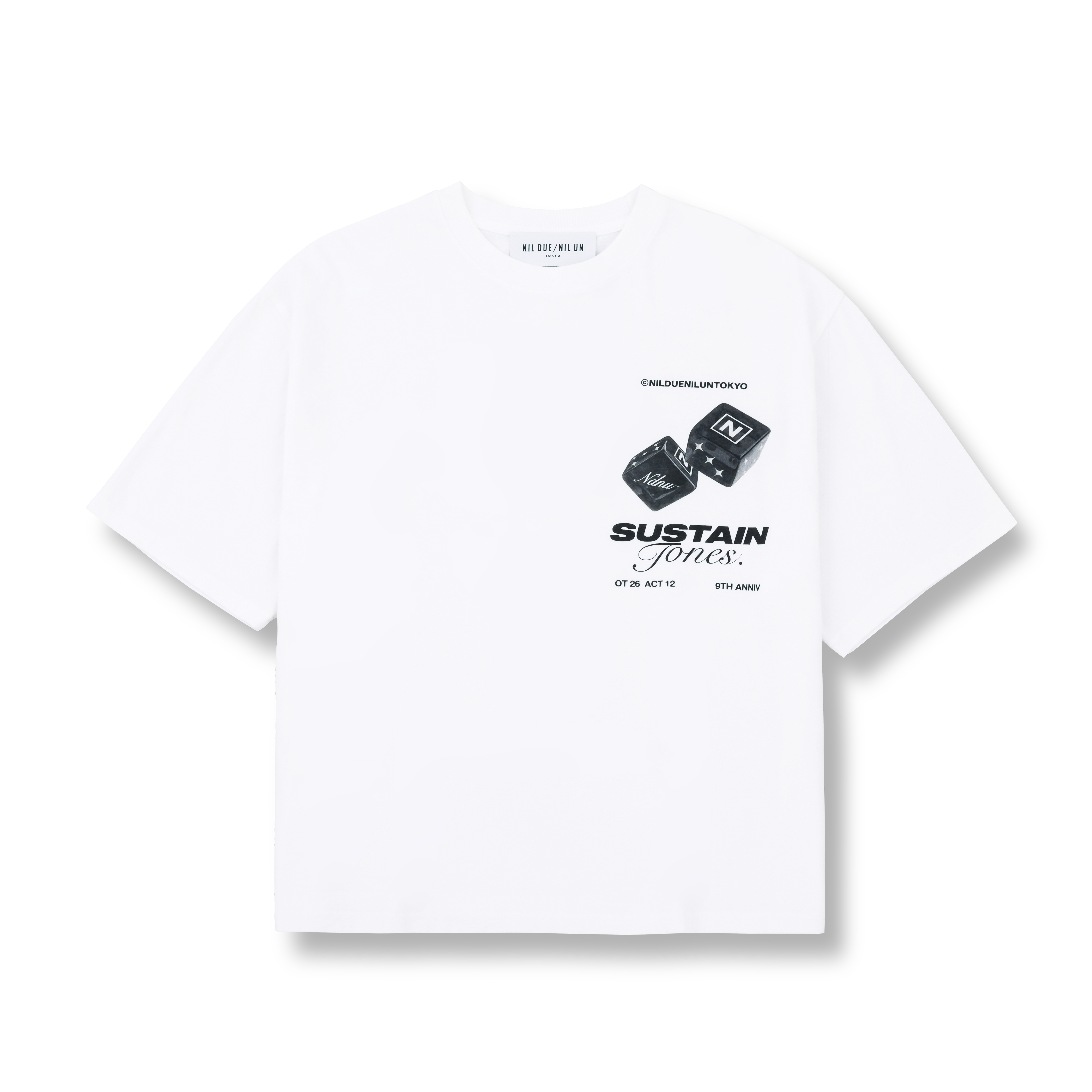 “SUSTAIN TONES” TEE / WHITE
