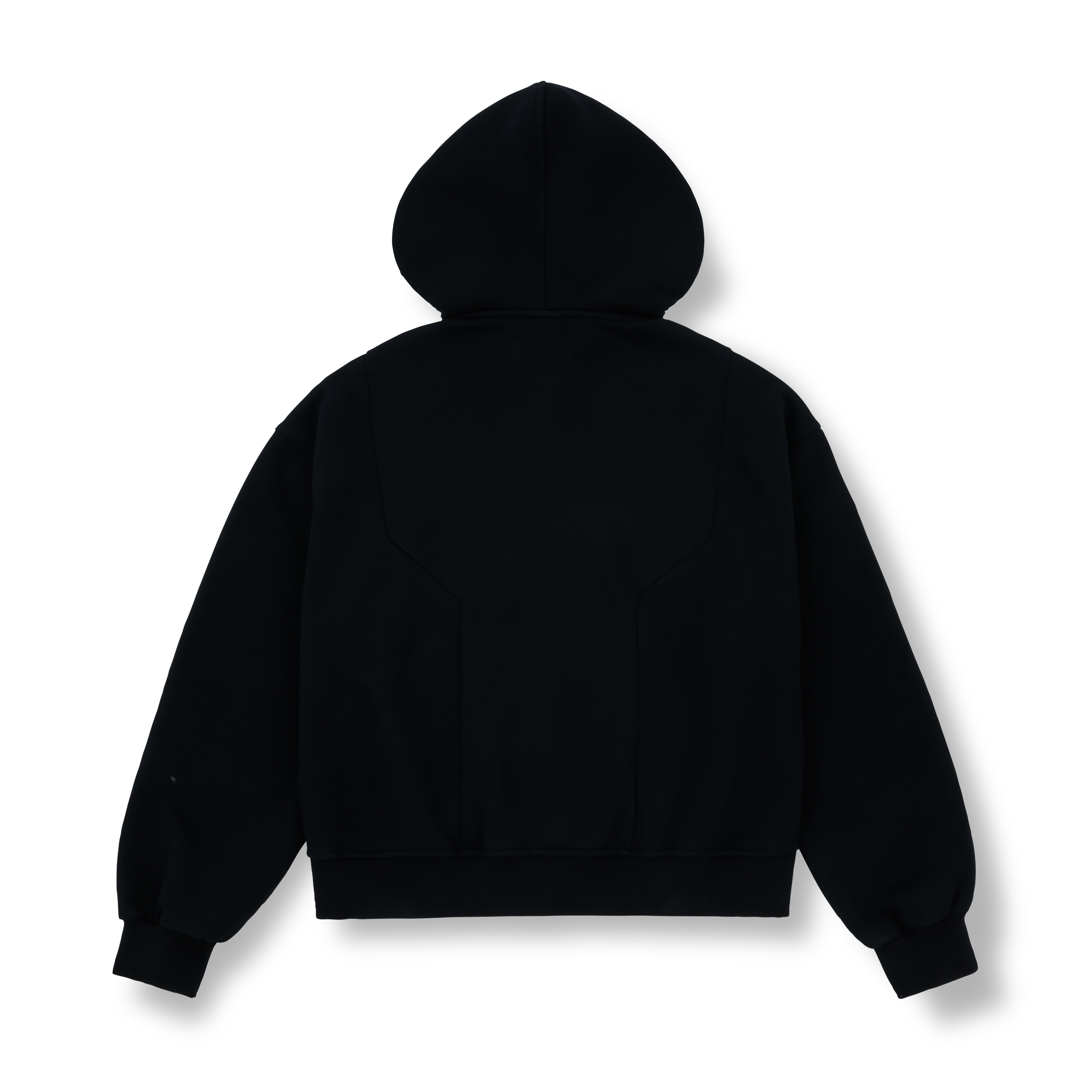 FADE WASH ZIP HOODIE / BLACK