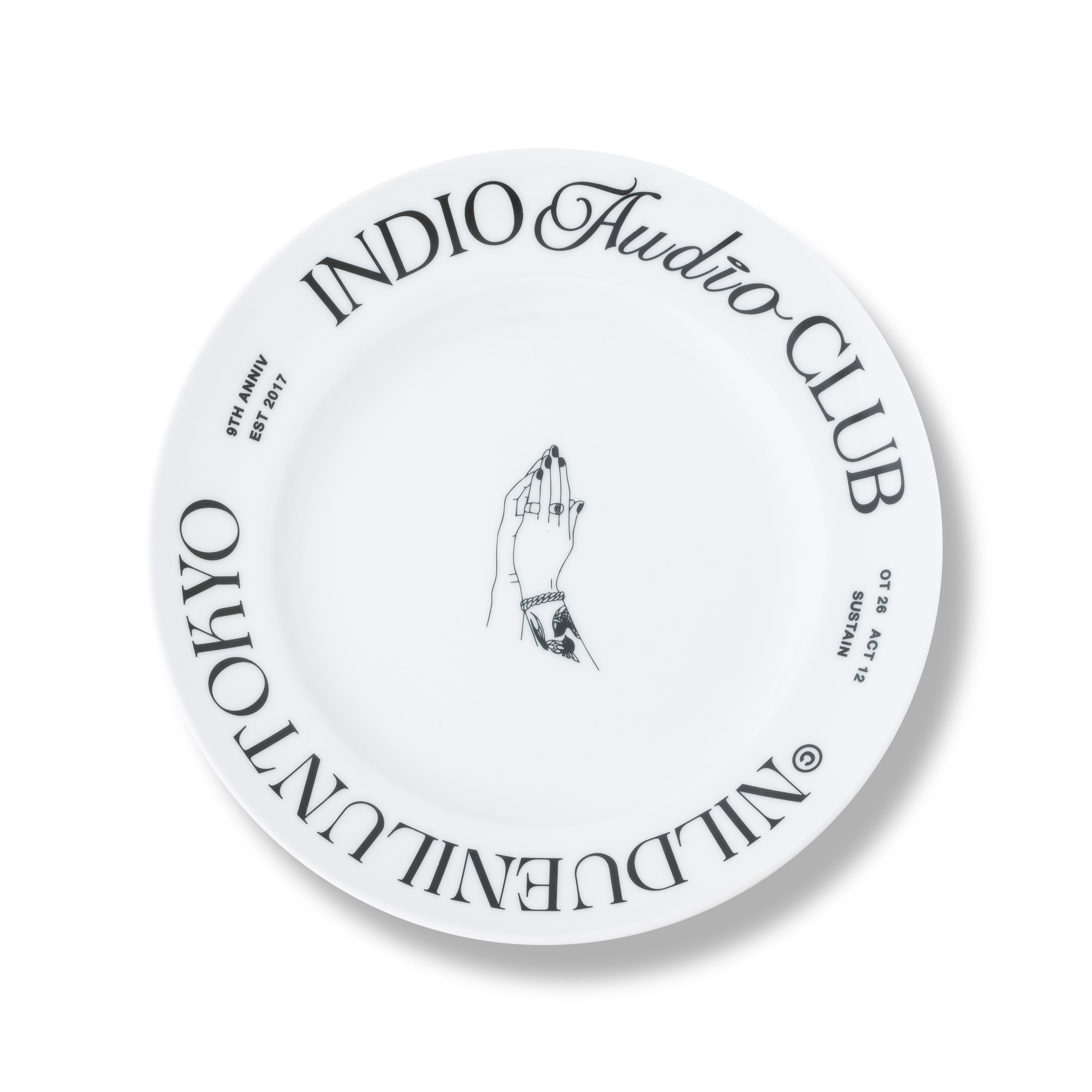 9TH ANNIV PLATE / WHITE