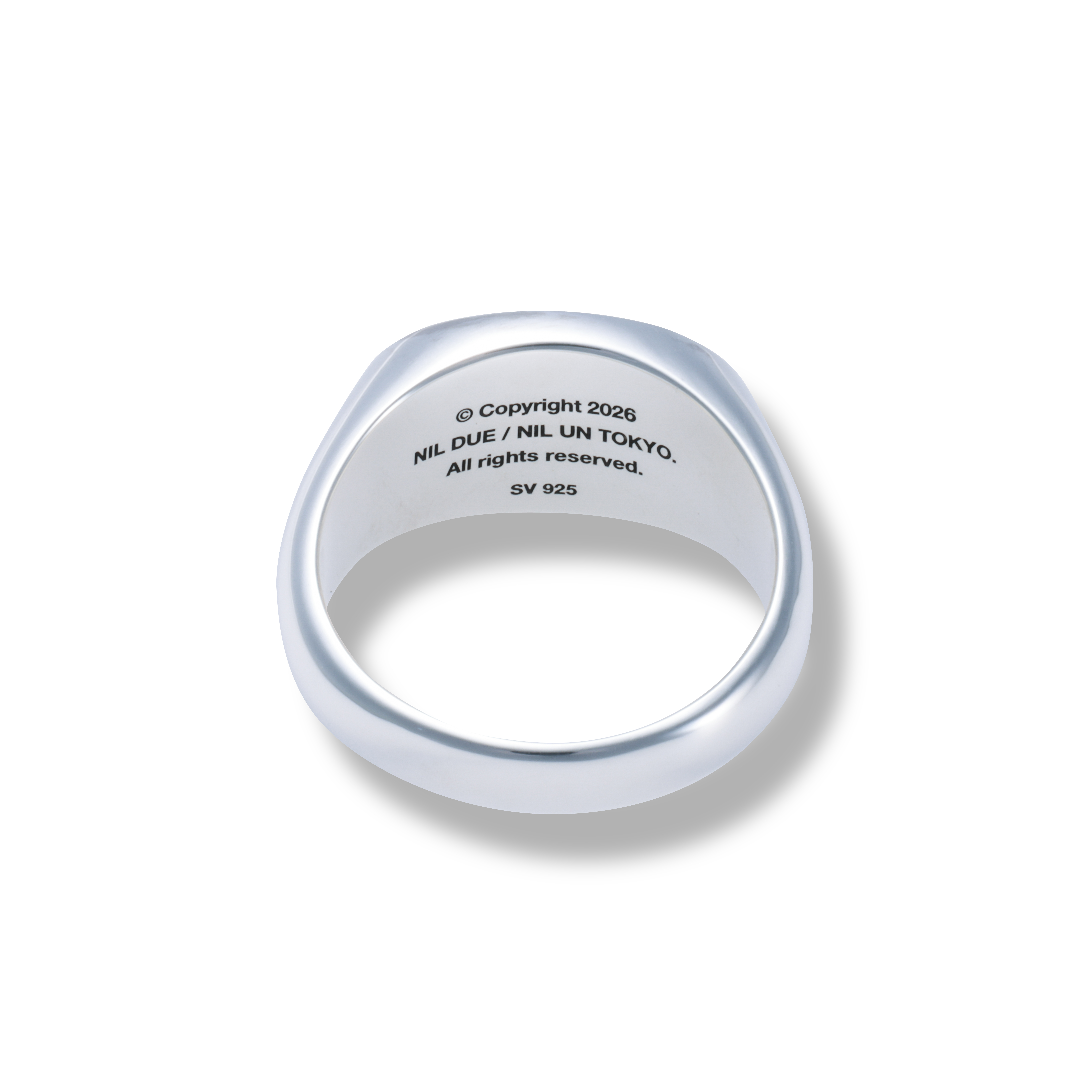 OVAL SIGNATURE RING / SILVER