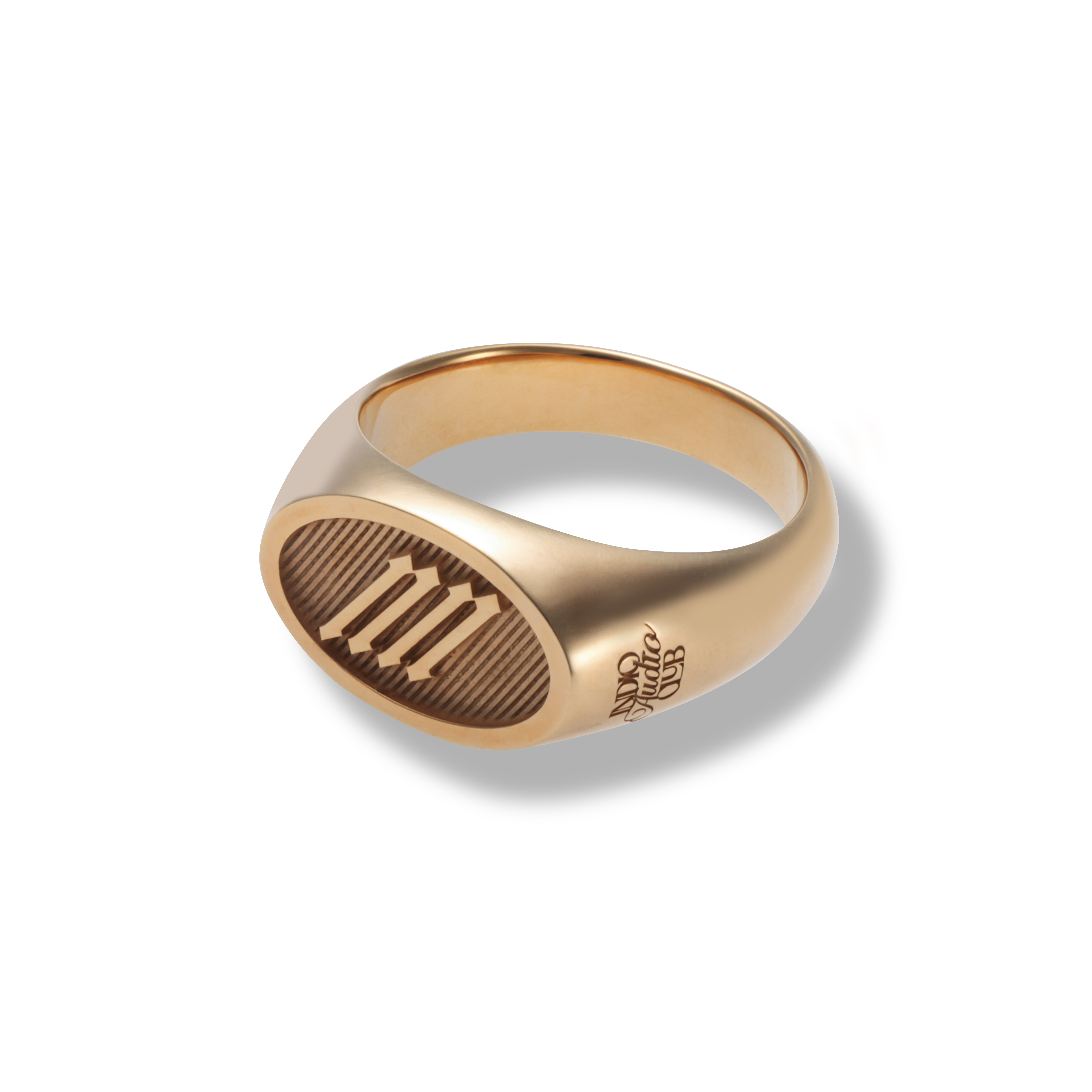 OVAL SIGNATURE RING / GOLD