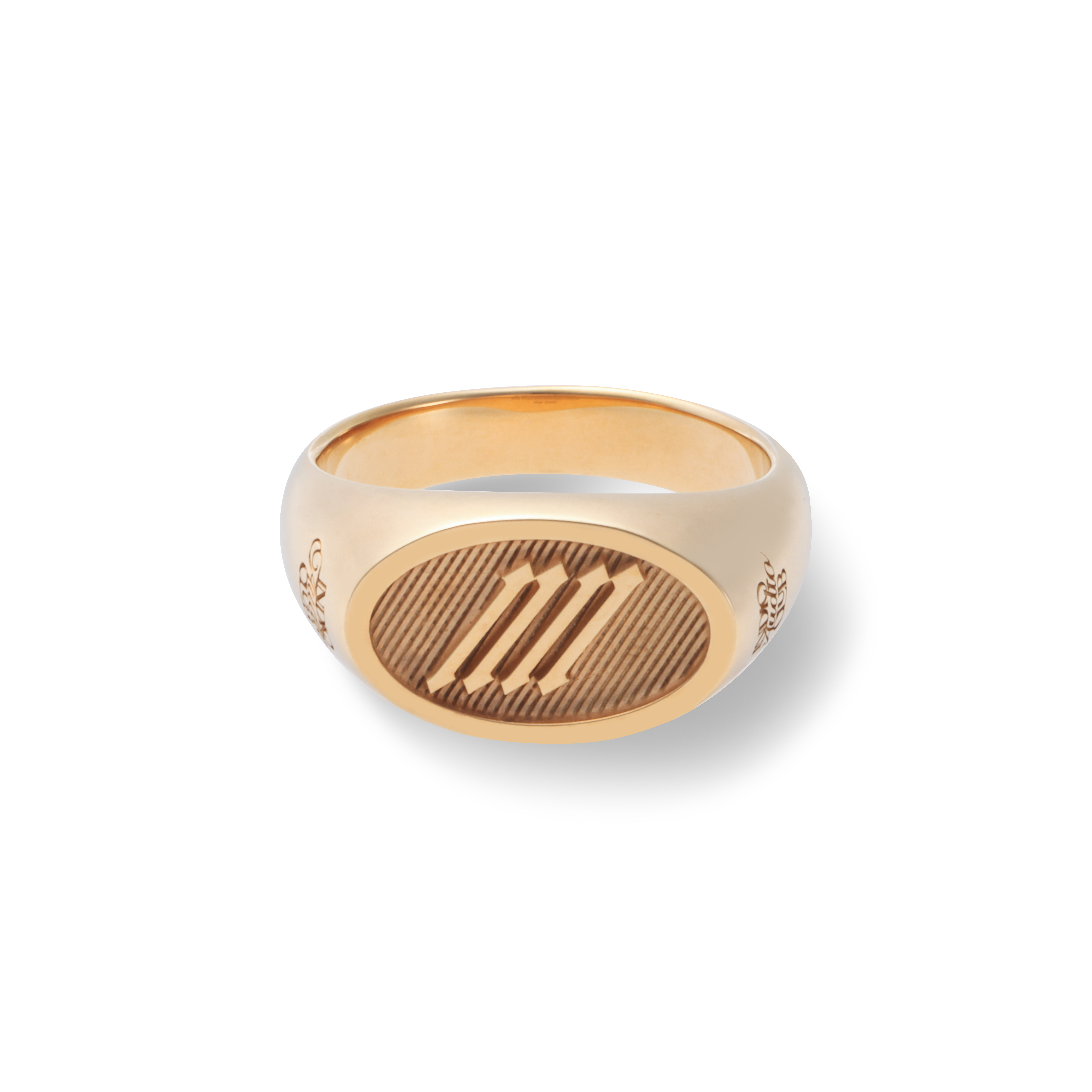 OVAL SIGNATURE RING / GOLD