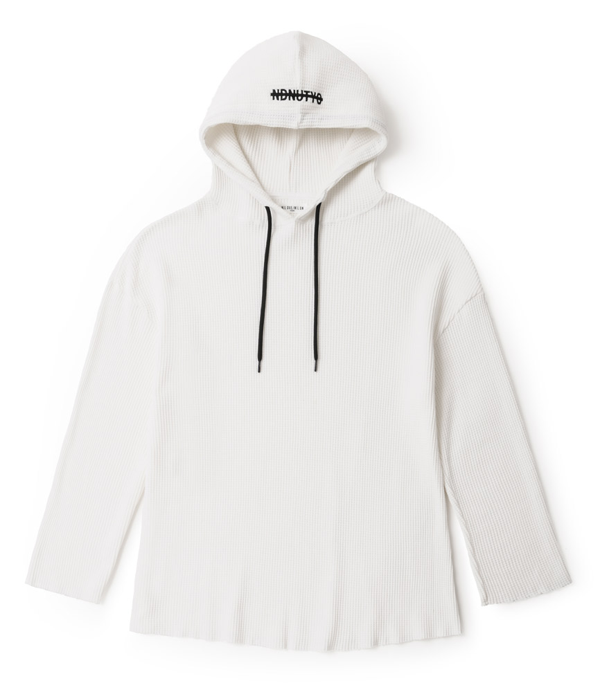 PULLOVER WAFFLE HOODIE / WH