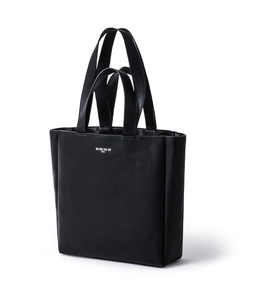 TWO STRAP LEATHER TOTE BAG