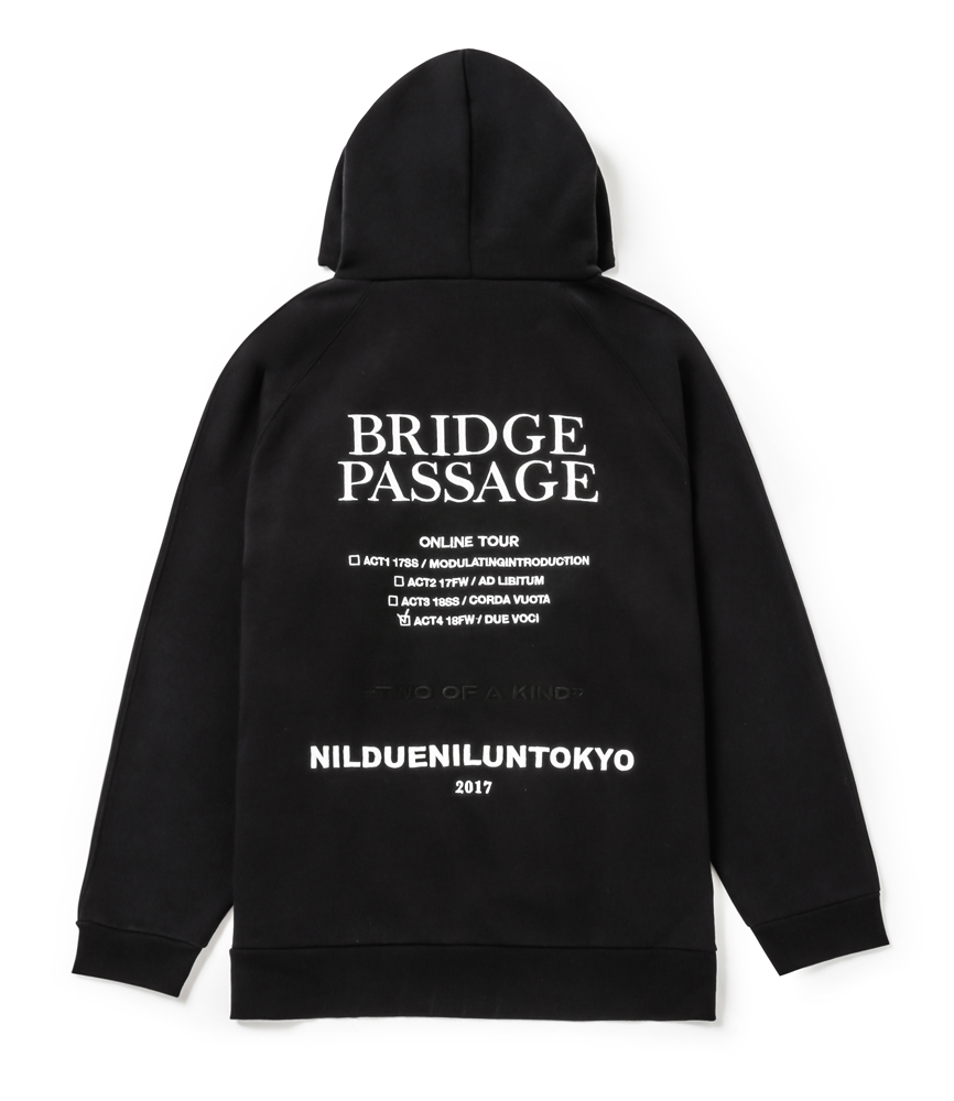 BRIDGE PASSAGE BIG HOODIE / BLK