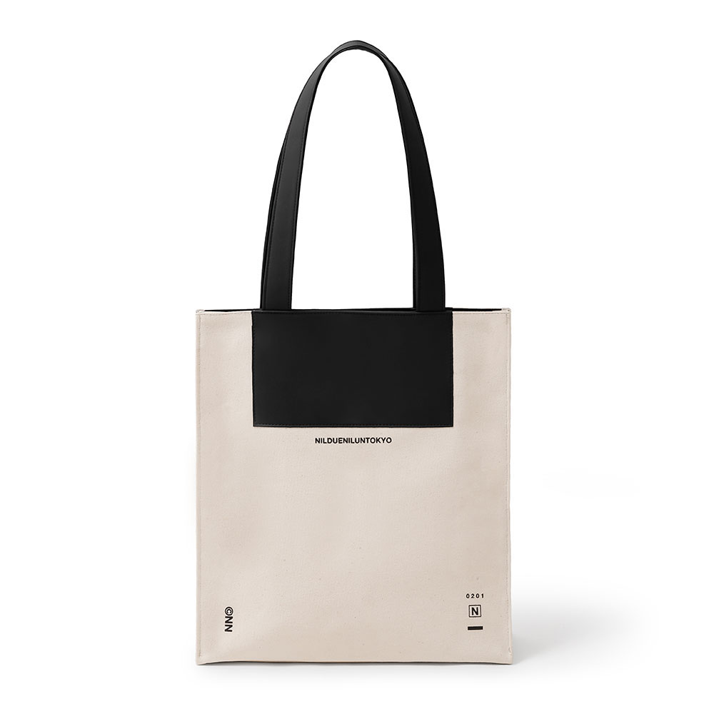 CANVAS LEATHER TOTE