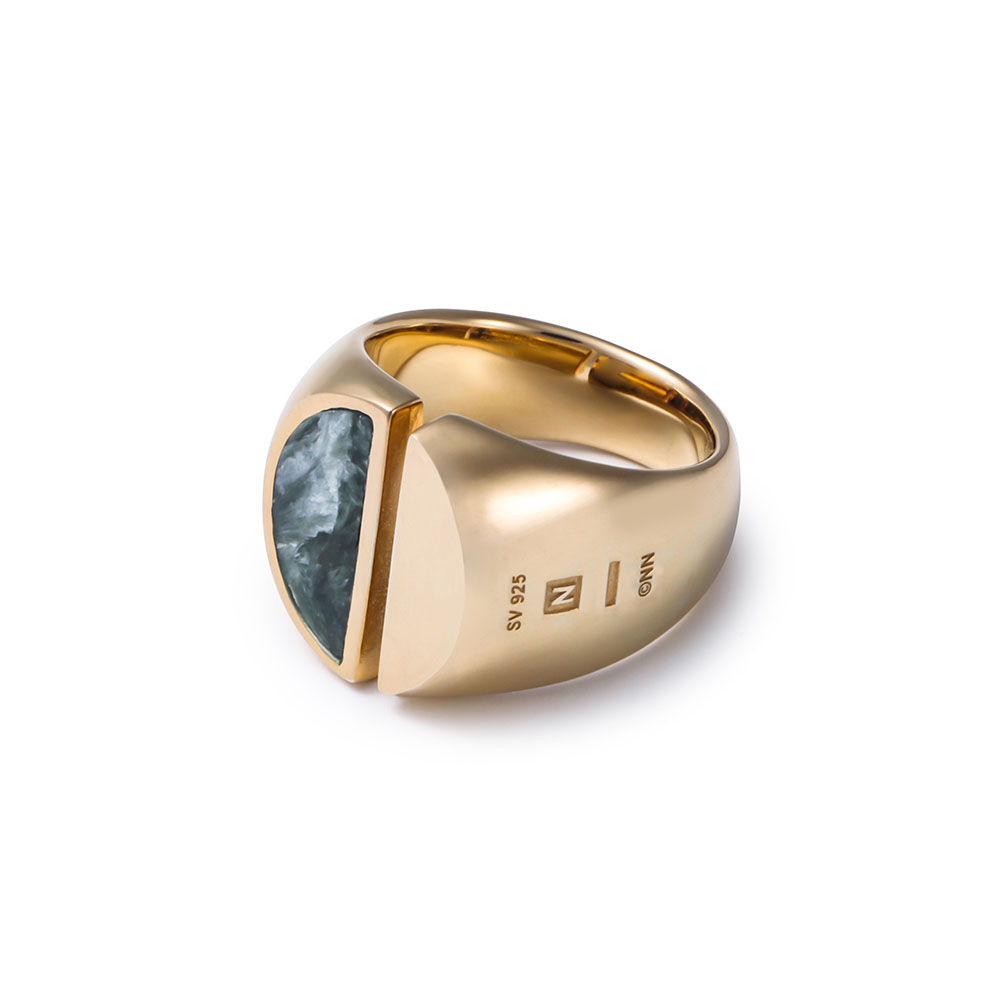 NIL DUE/NIL UN Sprit Carved Seal Ring-