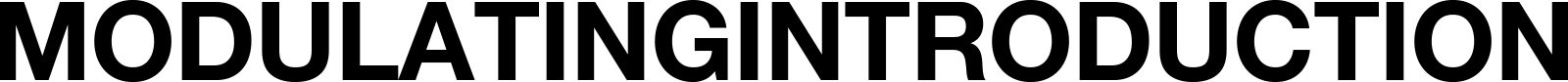 MODULATINGINTRODUCTION